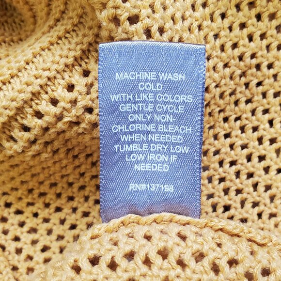 Marled Reunited Yellow Hooded Open Front Cardigan M - Picture 5 of 5